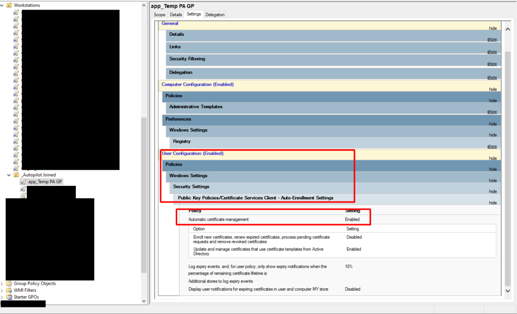 globalprotect registry settings